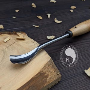 Forged gouge for wood carving.