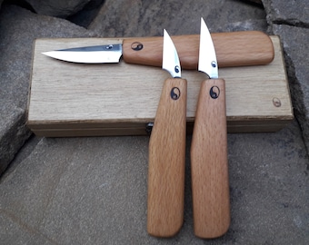 Wood carving chisel. Hand forging tool