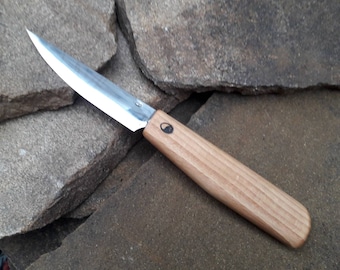 Chisel for woodcarving. Hand forged tool.