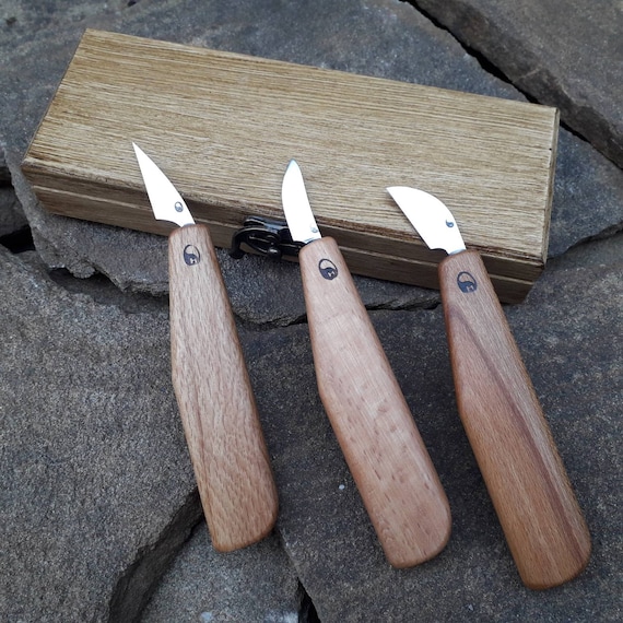 Chip Carving Knives. Woodcarving Knife. Hand Knives Etsy