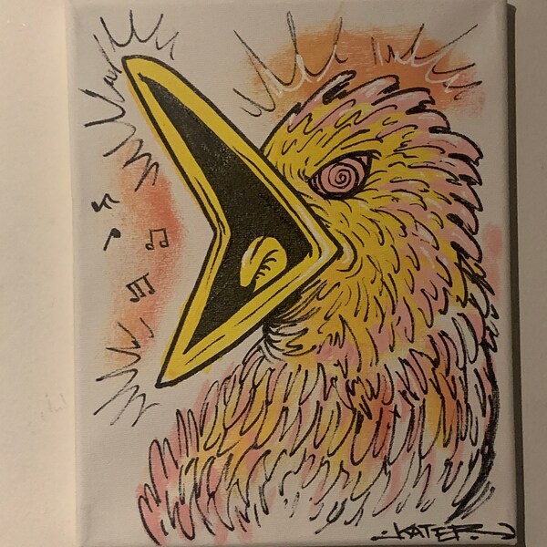 22. 10x8 pouces « Oiseau chanteur »