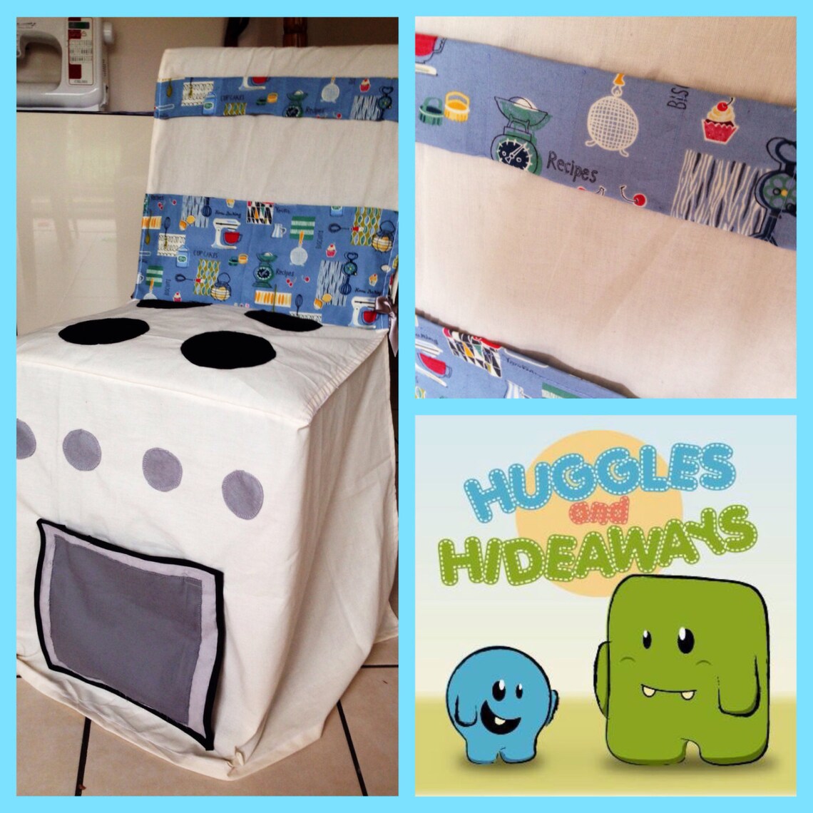 Play Kitchen Chair Cover Spacesaving Pretend Role Play Toy Etsy