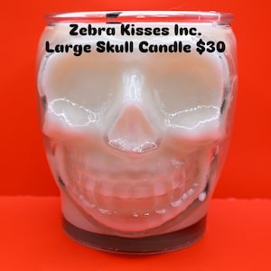 15oz Skull Soy Candle in Recycled Glass