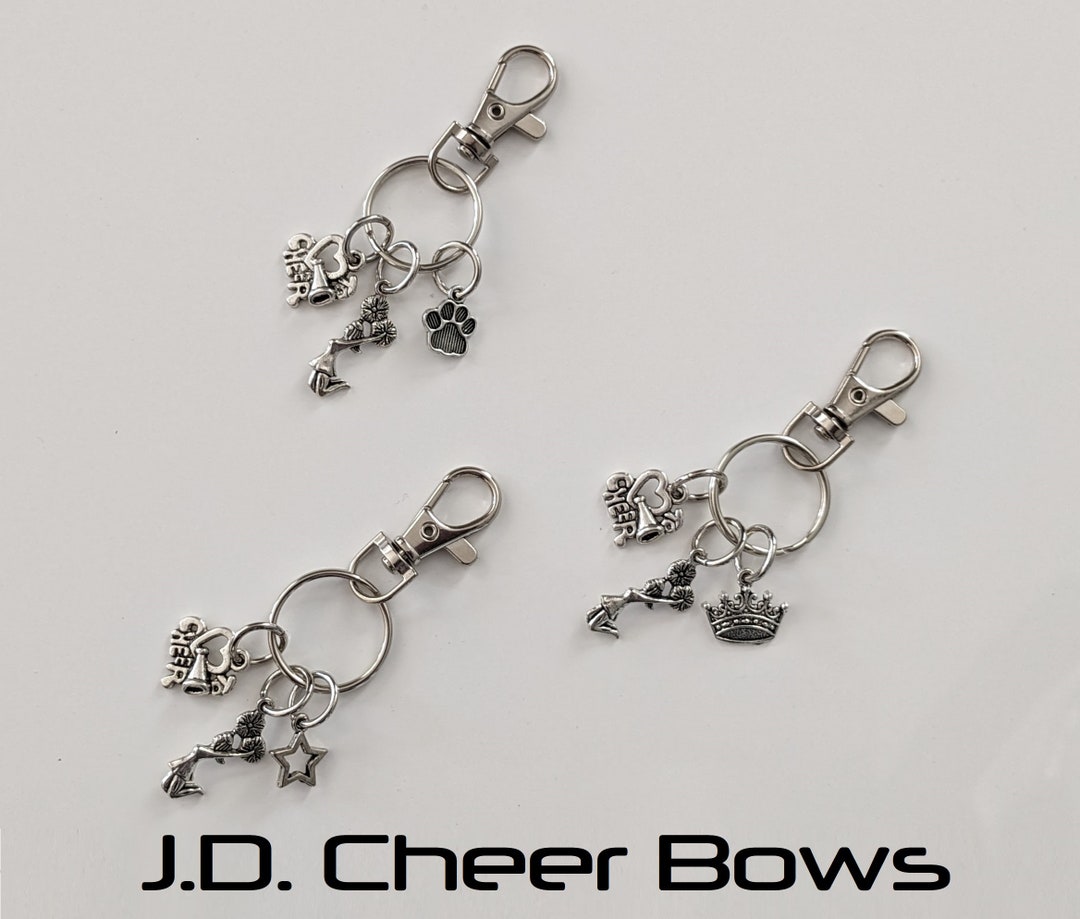 Cheerleader Keychain, Cheer Keychain, Cheer Bag Tag, Cheerleader Gift ...