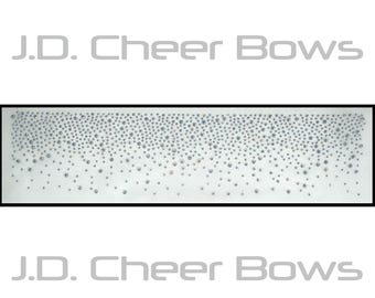 Rhinestone Cheer Bow Transfers Ready to Press, Rhinestone Cheer Bows, Bling Cheer Bows