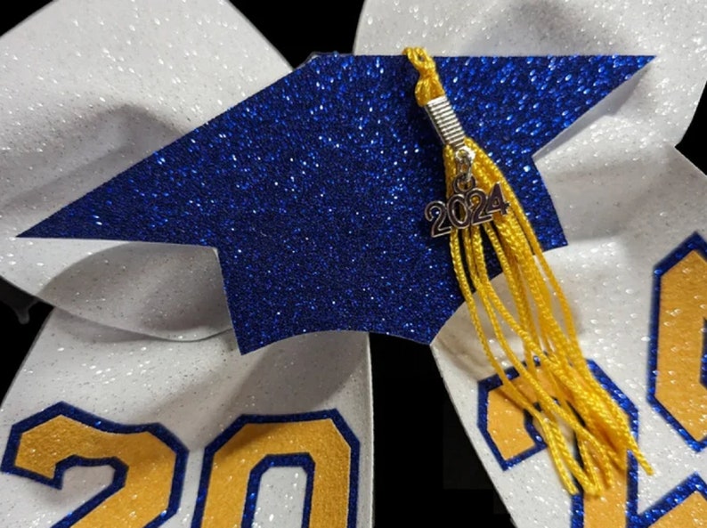 3D 2025 2026 Removable/detachable Graduation Cap Cheer Bow Centers ...