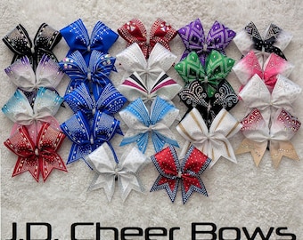 Clearance Samples Sale-Cheer Bows, Glitter Cheer Bows, Cheer Bow, Rhinestone Cheer Bows