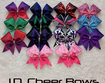 Clearance Samples Sale-Cheer Bows, Sublimated Cheer Bows, Cheer Bow, Sample Cheer Bows