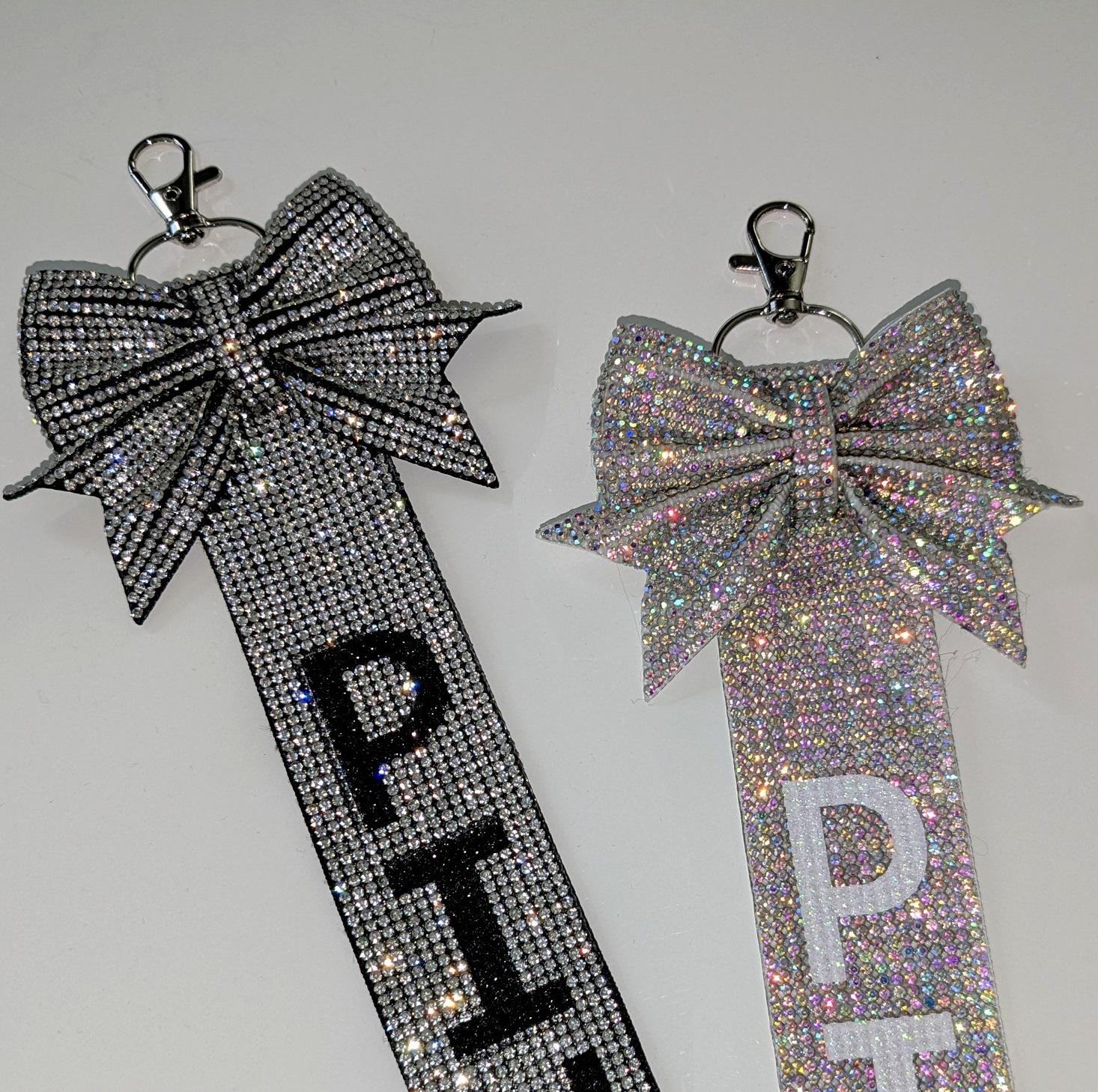 Extreme Rhinestone PIN ME Ribbon Strap,pin Me Keychains,pin Me Bag Tags ...