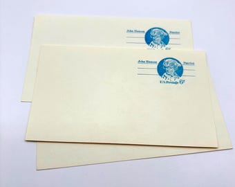 Cartolina postale vintage degli Stati Uniti del 1972, modello UX64 di John Hanson, da 6 centesimi, in condizioni quasi perfette.