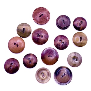 Vintage Vegetable Ivory Pressed Pattern Buttons for Sewing, Collecting, Crafts. Light Colors