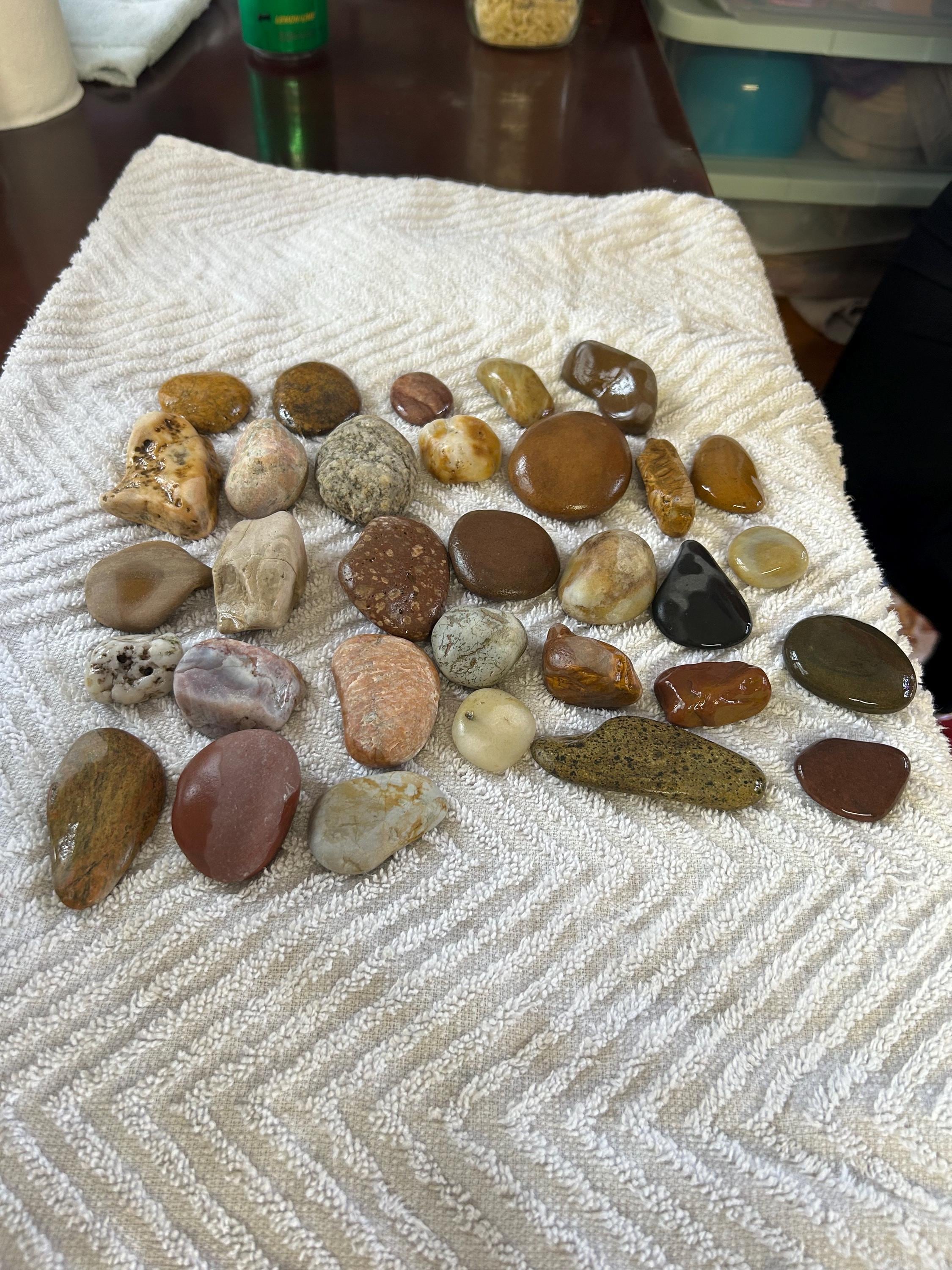 Yellowstone Postile Rocks 4 Lb Yellowstone River Tumbling Rocks Mix | Natural Agate, Jasper ...