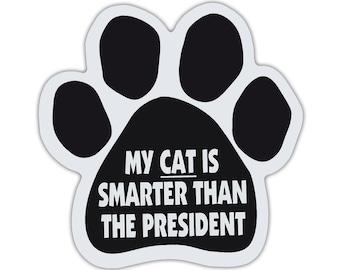 I LOVE MY CATCars Cat Paw Shaped Magnets Refrigerators Trucks