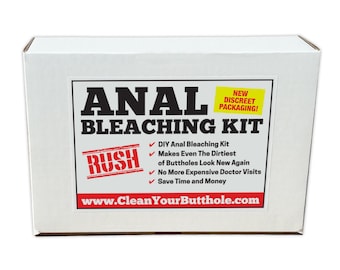 Anal Bleaching Kit, gefälschte Produktbox für Streiche, praktische Witze, Rache, direkt an die Person senden, die Sie in Verlegenheit bringen möchten (100% Anonym)
