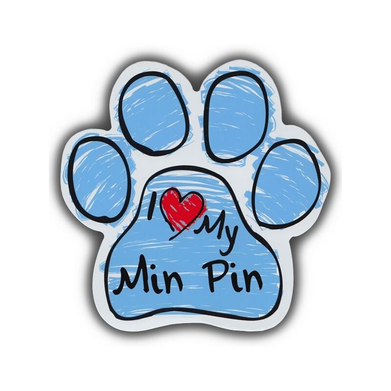 Red Dachshund Paw Shaped Vinyl Car UV Coated Magnet Dog Breed Art Indoor Outdoor Red Dachshund Paw Shaped Vinyl Car UV Coated Magnet Dog Breed Art Indoor Outdoor