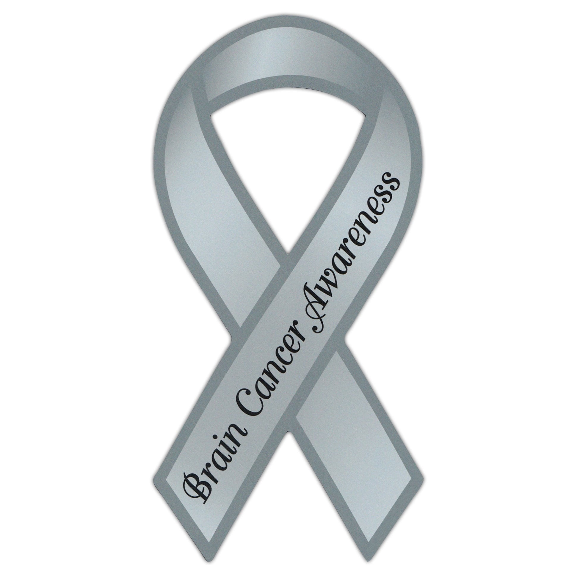 Ribbon Magnet - Brain Cancer - Support, Awareness - Cars, Trucks