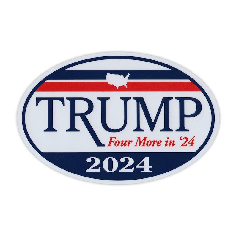 Oval Shaped Campaign Trump 2024 Four More in Etsy