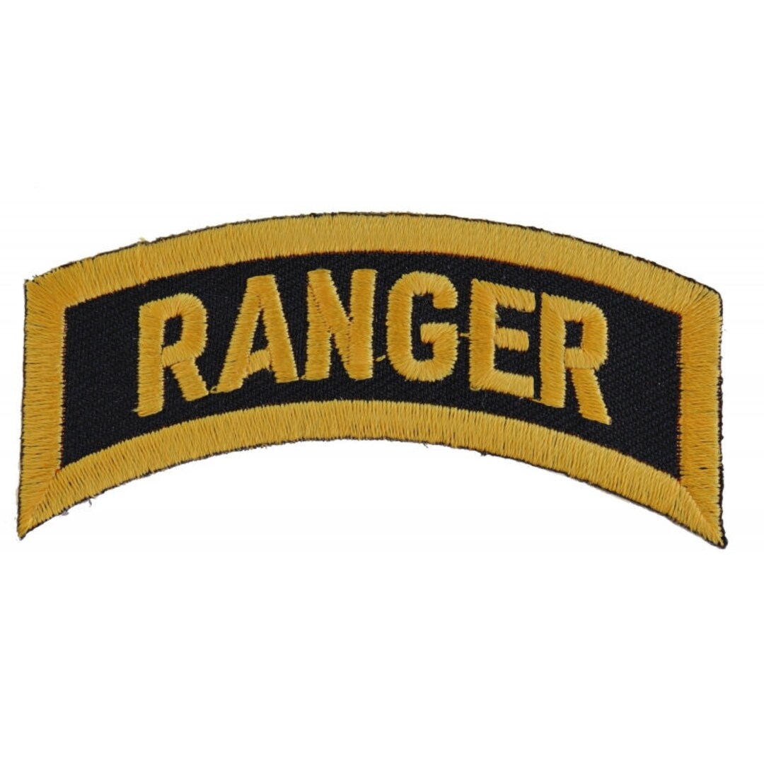 Patch, Small Embroidered Rocker iron-on or Sew-on, Army Ranger Military ...