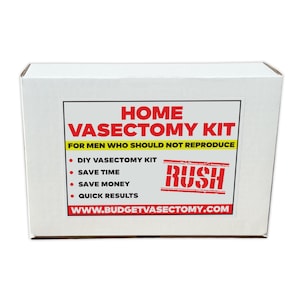 Home Vasectomy Kit, Fake Product Box For Pranks, Practical Jokes, Revenge, Send Directly To Person You Want To Embarrass (100% Anonymous)