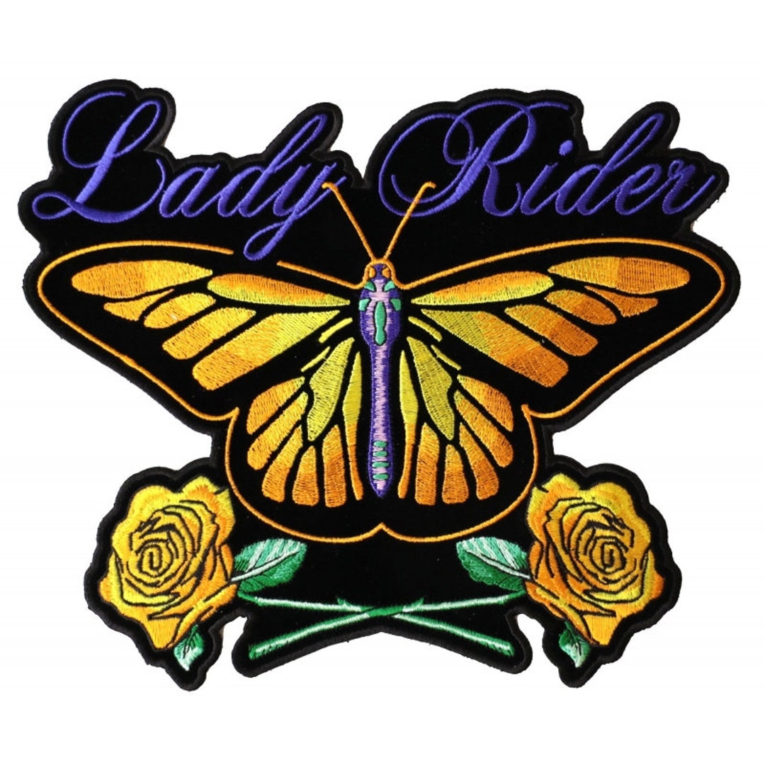 Large Back Patch, Embroidered Patch (iron-on or Sew-on), Yellow ...