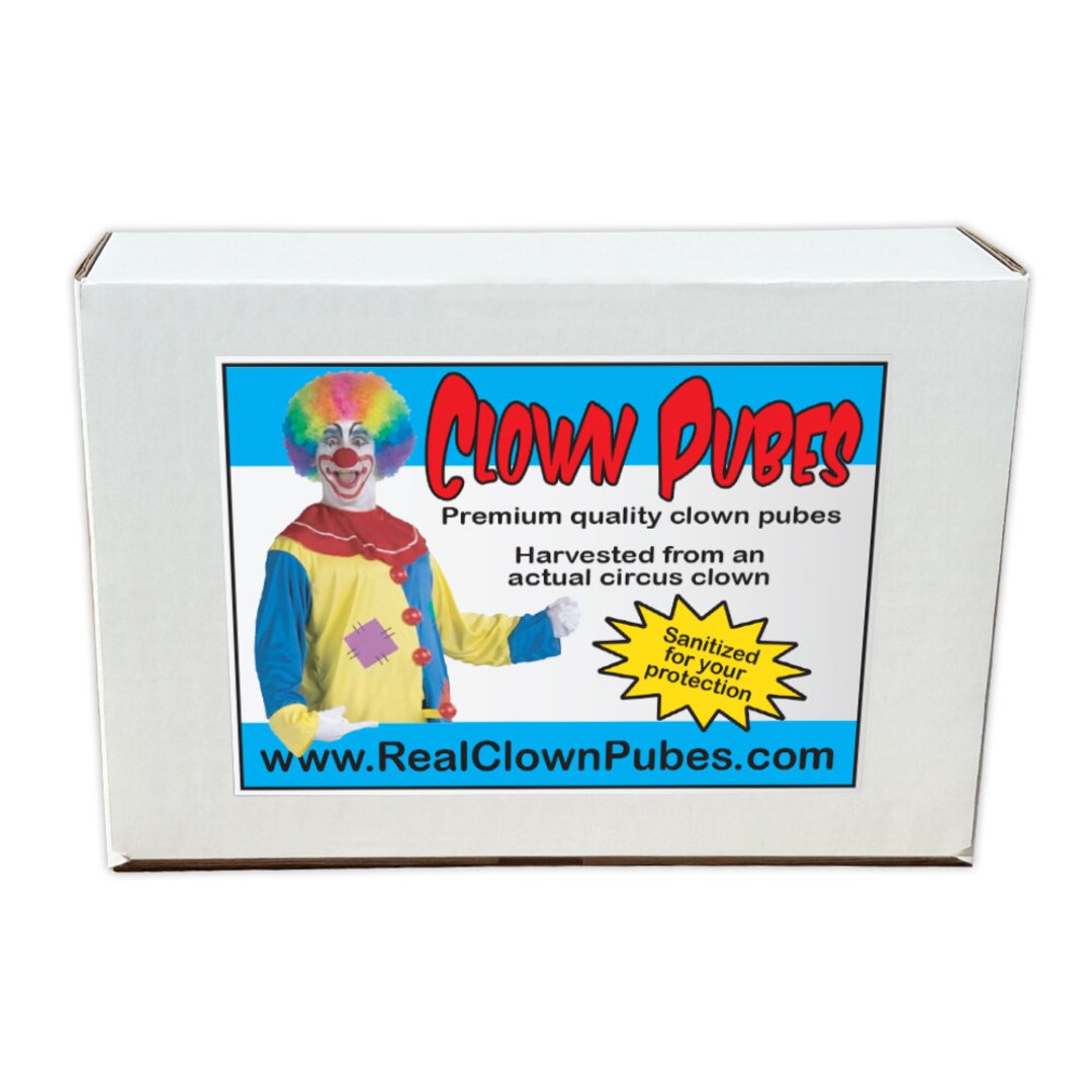Prank Product Box, Clown Pubes, Pranks, Practical Jokes, Revenge, Send