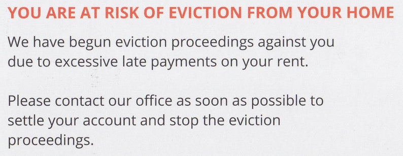 Prank Postcards 10-pack Fake Eviction Notice Pranks - Etsy