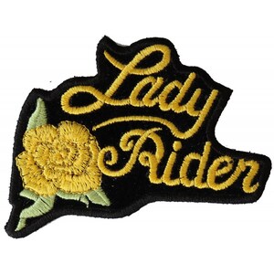 QUEEN OF SPADES playing card FEMALE new BIKER CHICK embroidered iron-on PATCH 