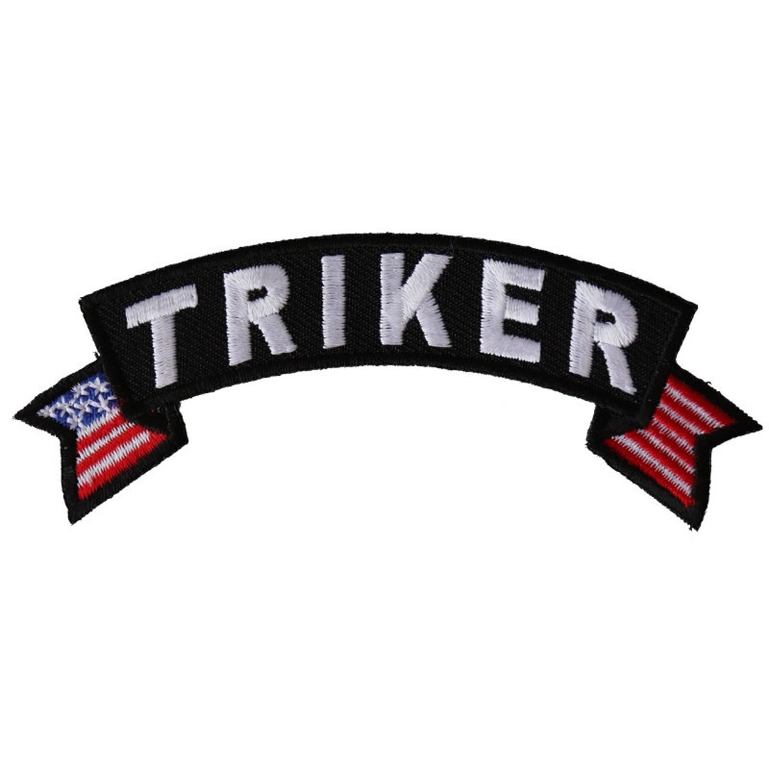 Patch, Small Embroidered Rocker (iron-on or Sew-on), Triker United ...