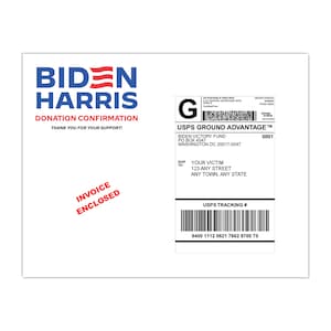 Prank Joe Biden 2024 Campaign Donation Confirmation, Very Realistic Practical Joke Revenge, We Send Directly To Your Victim 100% Anonymous image 7