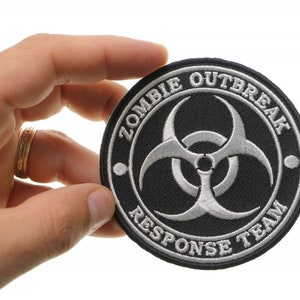 Patch, Embroidered Patch (Iron-On or Sew-On), Zombie Outbreak Response Team, 3.5&quot; Round