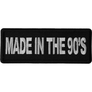 Patch, Embroidered Patch (Iron-On or Sew-On), Made In The 1990s Birth Year Patch, 4" x 1.5"