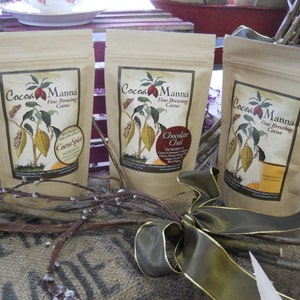 Cocoa Manna 4 oz. Brewing Chocolate Sampler Paleo Vegan Gift