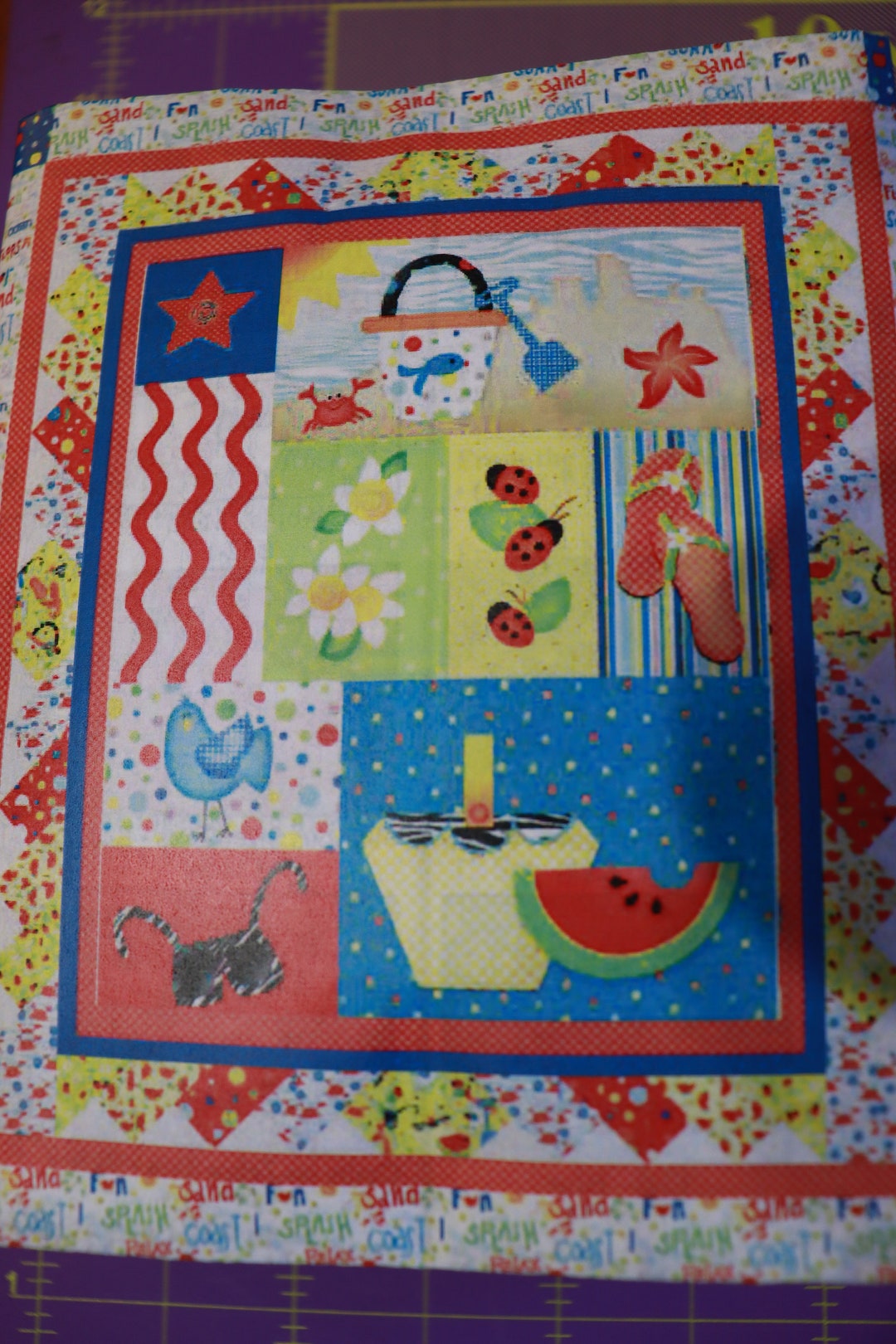 Celebrate Summer Quilt KIT Fabric Quilt Sew Craft Summer Decor Etsy