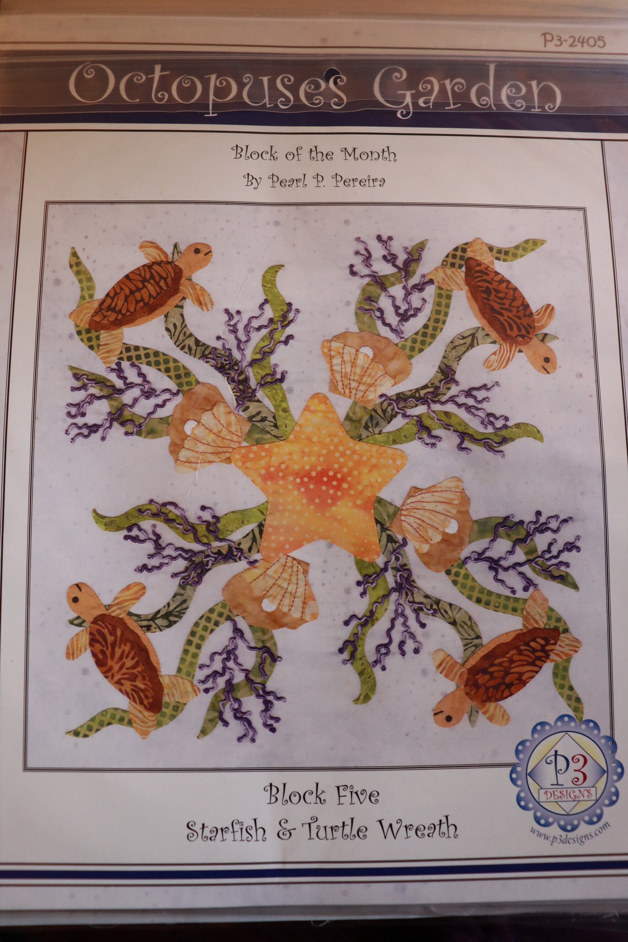 Baltimore Octopus Garden Laser Cut Fabric Kit Quilt Sew Craft Etsy