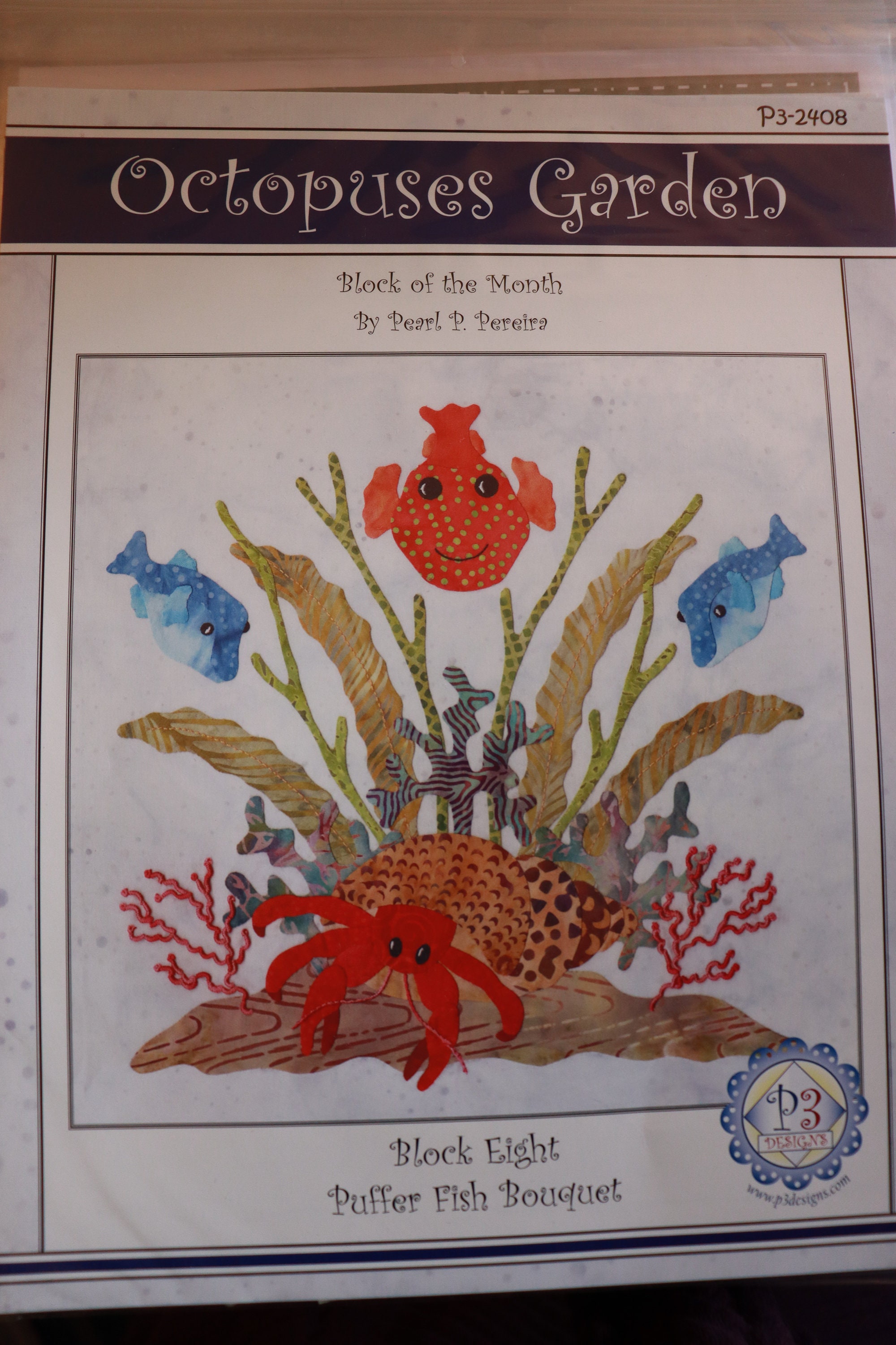 Baltimore Octopus Garden Laser Cut Fabric Kit Quilt Sew Craft Etsy