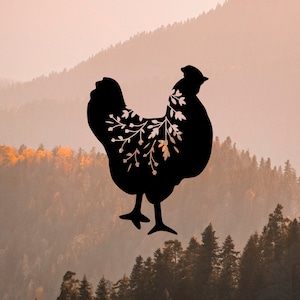 Hen Vinyl Decal - Perfect for Car or Laptop - Chicken Lover Sticker