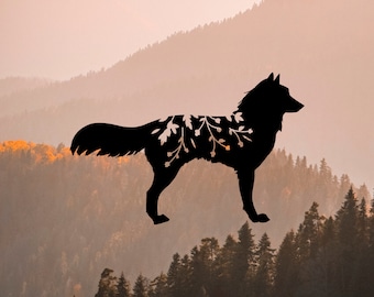 Wolf Vinyl Decal | Wolf Sticker | Car/Laptop Decoration | Waterproof