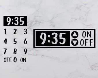 IKEA Duktig Play Kitchen Decals: Microwave & Oven Stickers