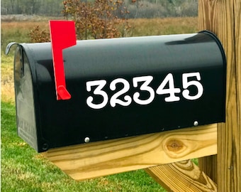Personalized Mailbox Numbers Decal: Custom Street Address Sticker