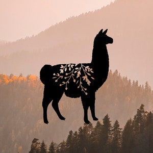 Llama Vinyl Decal - Perfect for Car or Laptop - Alpaca Sticker