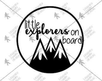 little EXPLORERS on board // car decal // car sticker // adventure