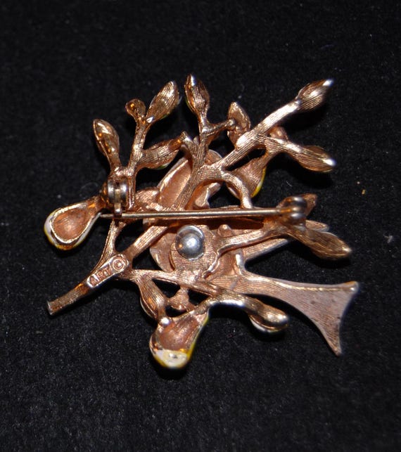 Art signature Partridge in a Pear Tree vintage br… - image 6