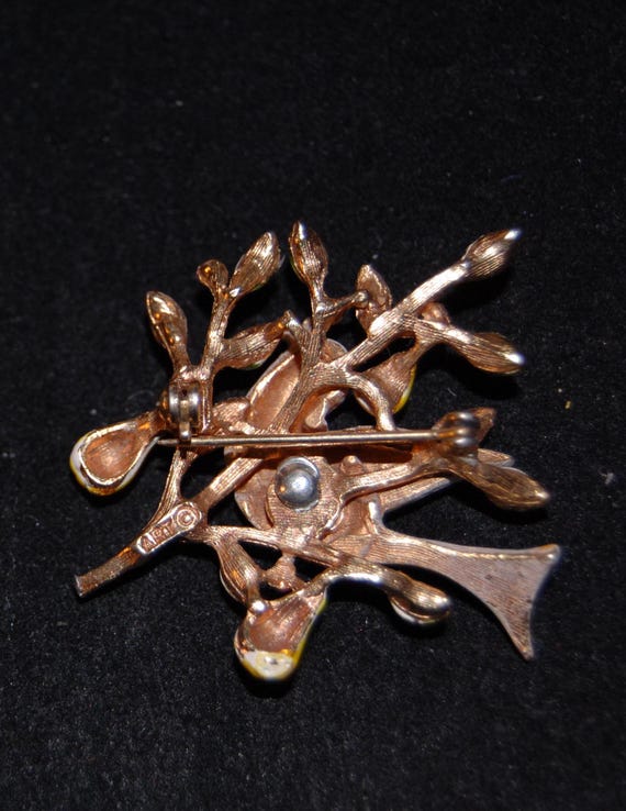 Art signature Partridge in a Pear Tree vintage br… - image 9