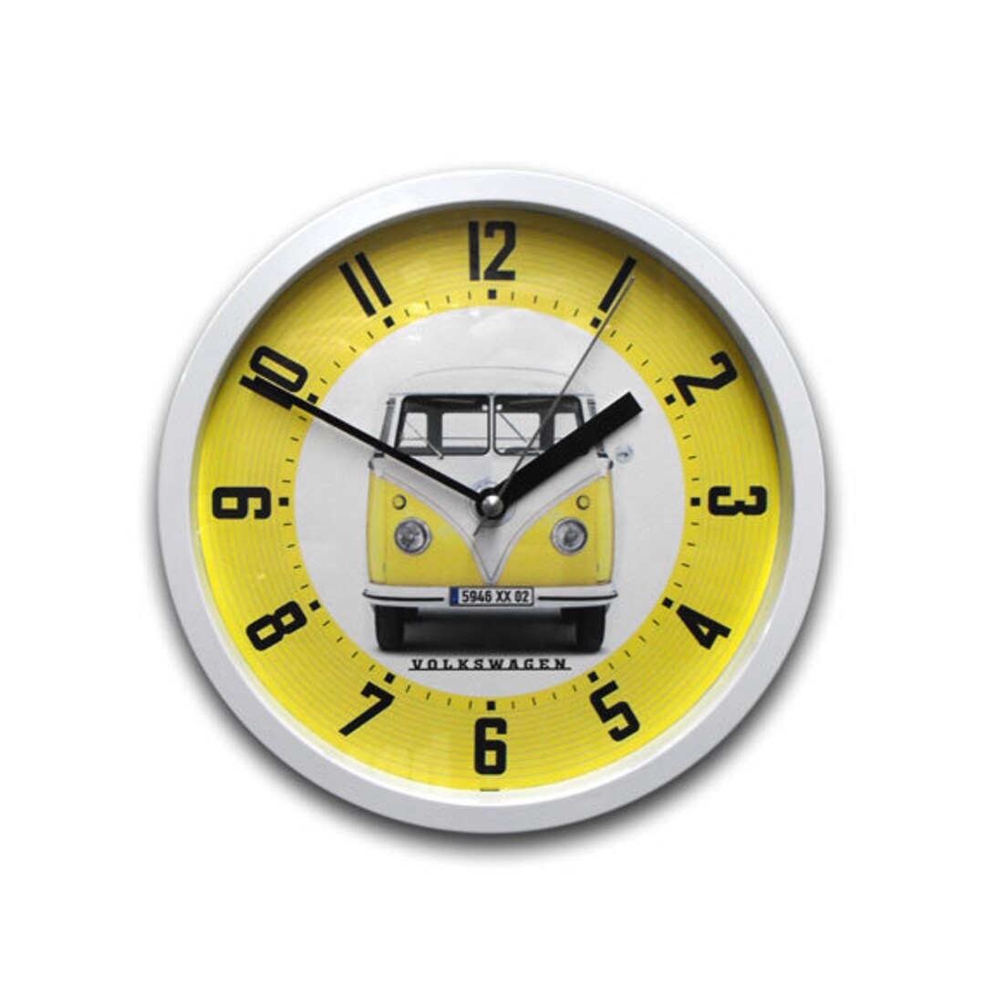 VW Bus Wall Clock Small 8.75 Quartz Etsy