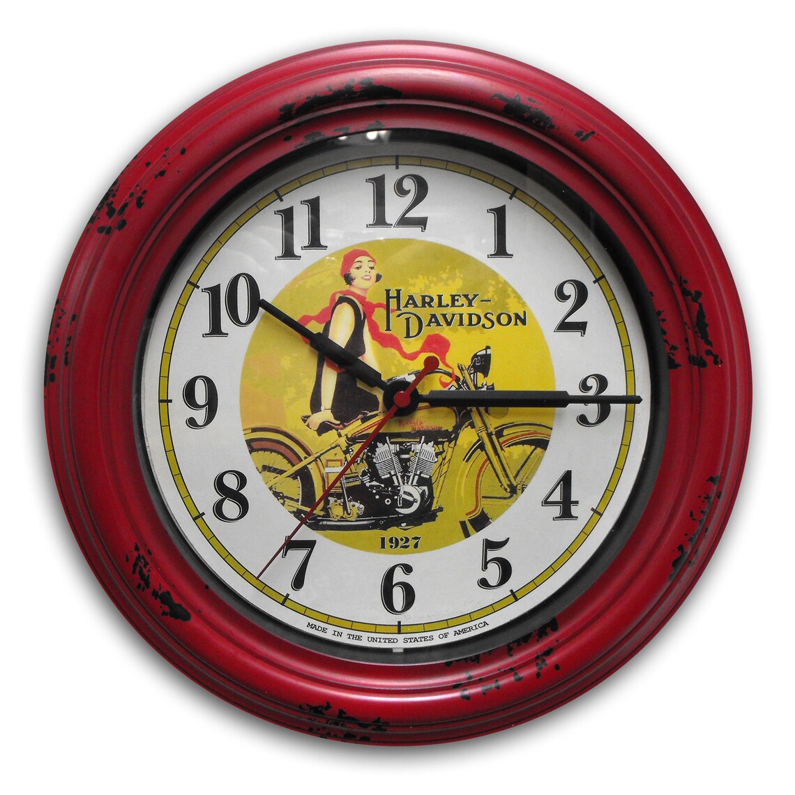 1927 Harley Davidson Wall Clock Etsy