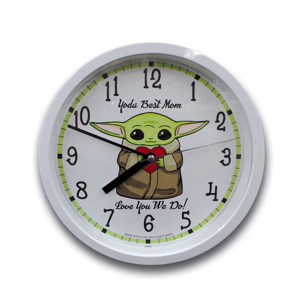 Yoda/Grogu Mother's Day Wall Clock