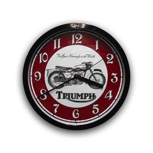 Triumph Motorcycle Wall Clock