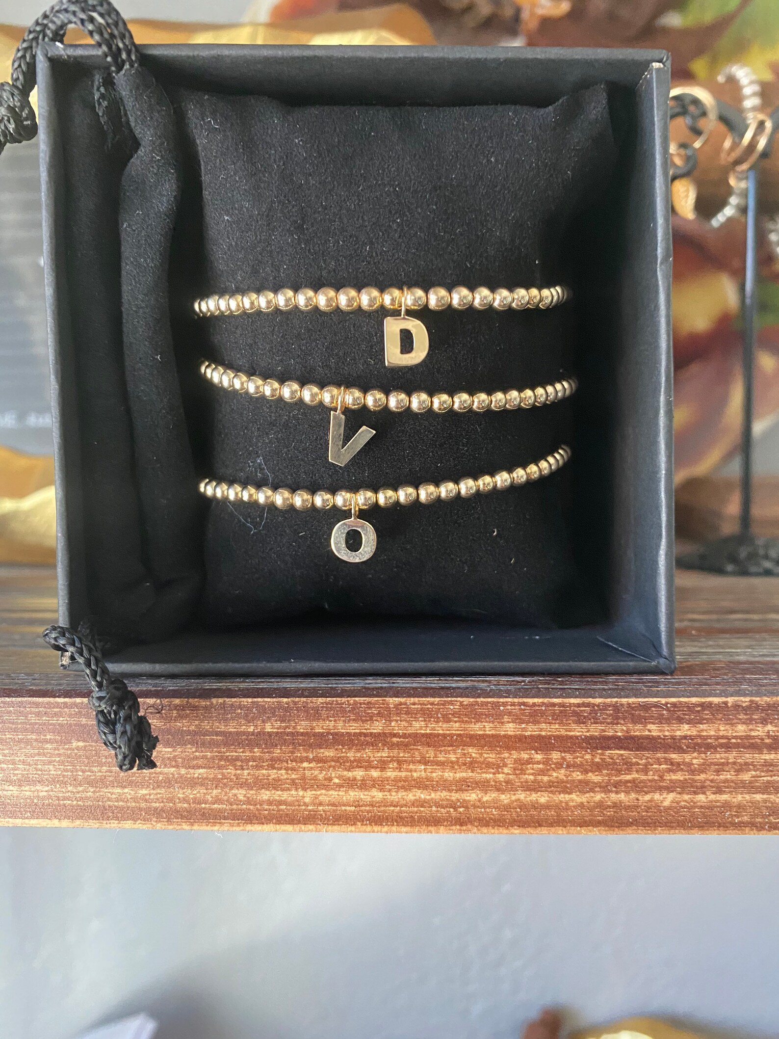 14K Yellow Gold-Filled Elastic Bead 6 3/4