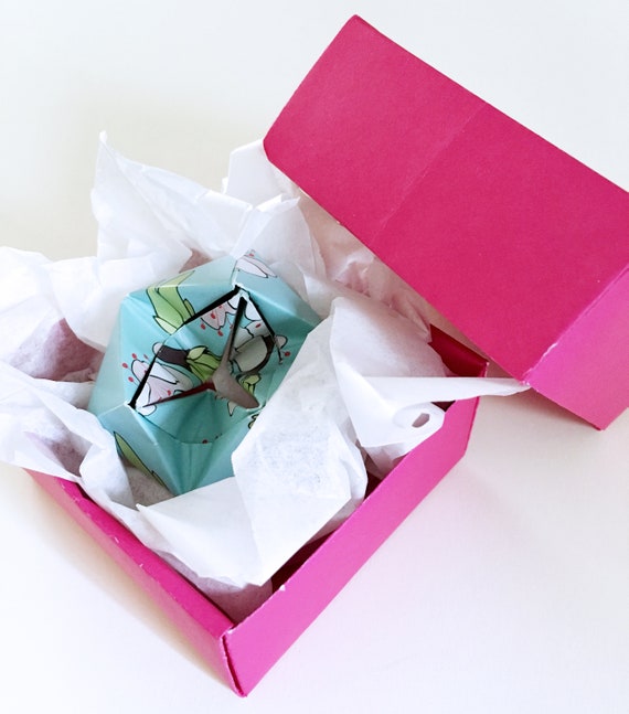Decorative Origami Flexagon With Box