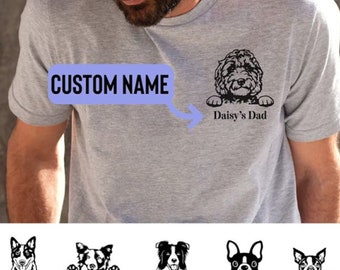 Custom Dog Unisex Shirt With Name,  Dog Mom Shirt, Personalized Dog Shirt Dog Lover, Dog Mom Tee,  Dog Lover Gift, Dog Mama Shirts, Mom Gift